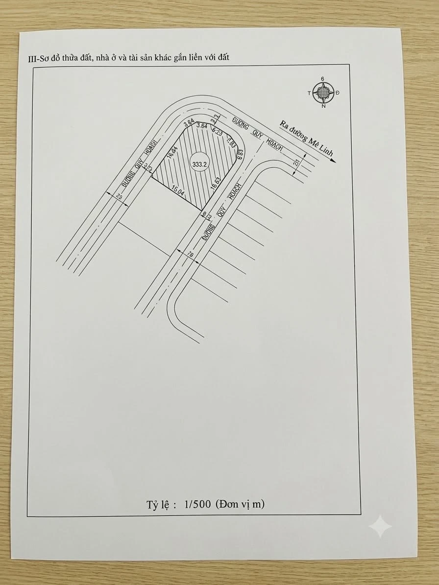 Bán đất mặt tiền đường Mê Linh 333,2m², ngang 16,44m, Phường 9, Đà Lạt giá 9,9 tỷ - Ảnh thu nhỏ 3