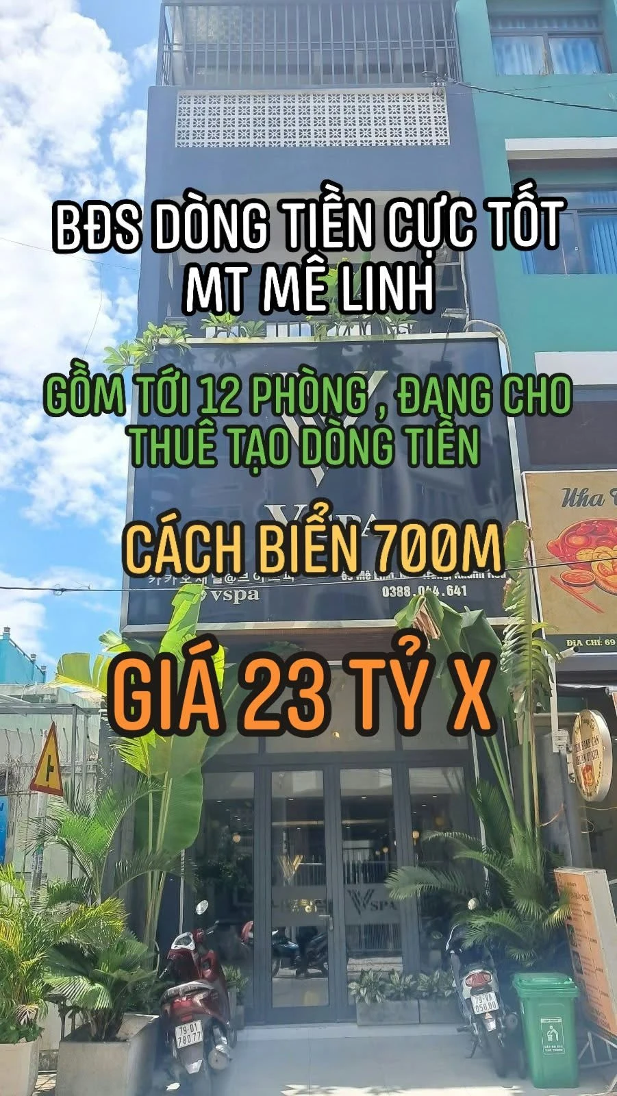 Bán nhà 4 tầng mặt tiền Mê Linh Nha Trang 252,5m² - Ảnh 1