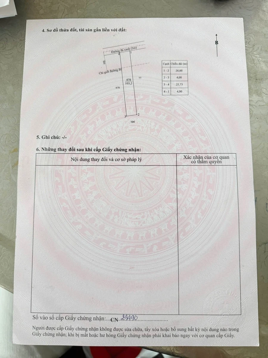 Bán đất 104m2 sổ hồng riêng trung tâm thị trấn Đức Hòa giá 650 triệu - Ảnh thu nhỏ 4