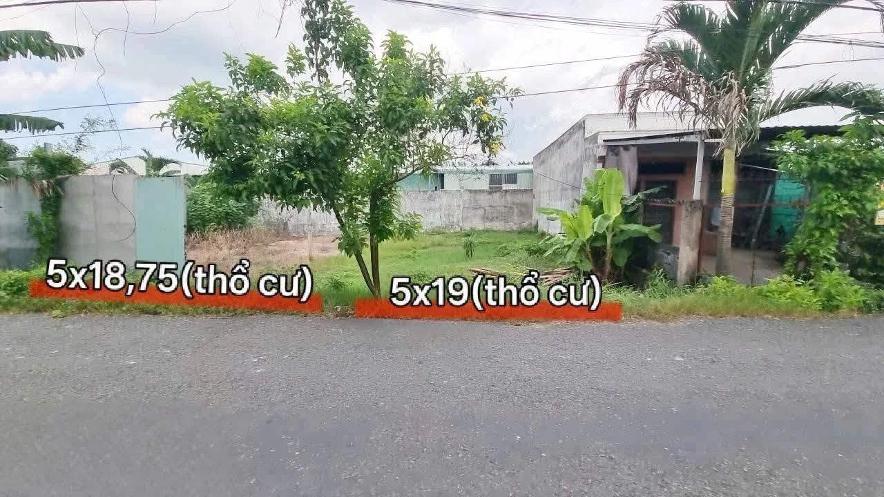 Bán 2 nền đất thổ cư Đặng Văn Truyện 93,75m² - 1,5 tỷ - Ảnh 1