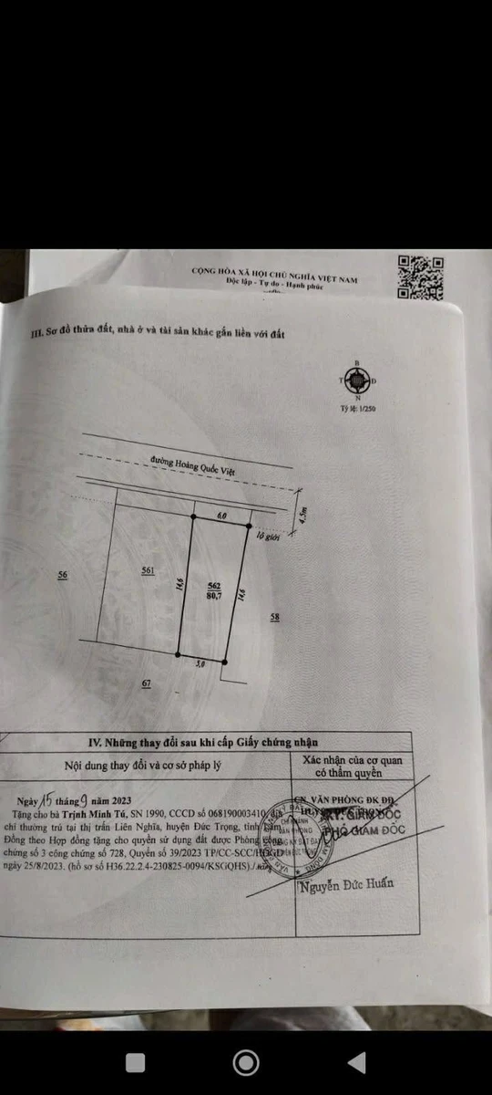 Bán lô đất Đức Trọng 87,6m² giá 2,5 tỷ gần Sân Bay Đà Lạt - Ảnh 1