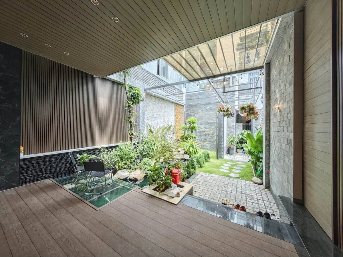 Bán nhà sân vườn 3 tầng 105m2, hồ cá Koi, 4PN, kiệt Nguyễn Phước Nguyên, Đà Nẵng - Ảnh thu nhỏ 3