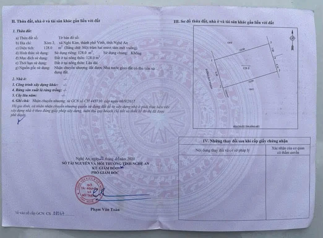 Bán đất Đại Thành Nghi Kim Vinh 128m2 giá 2 tỷ 960 triệu - Ảnh thu nhỏ 2