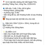 Bán nhà 4 tầng mặt tiền Xô Viết Nghệ Tĩnh, Vũng Tàu, 93m2, 10,5 tỷ - Ảnh thu nhỏ 1