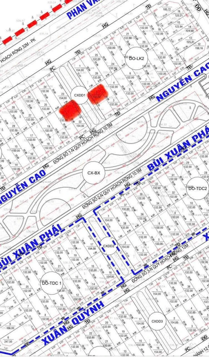 Bán lô đất góc 154m² view hoa viên Tân An Q.12 - Ảnh thu nhỏ 2
