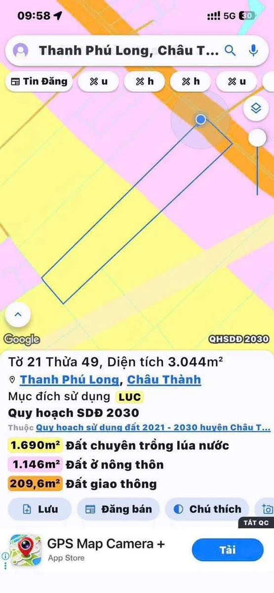 Bán đất 3023 m2 Tây Ninh 450 triệu/1000 m2 - Ảnh thu nhỏ 5