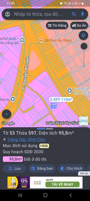 Bán đất thổ cư sổ riêng 5x19,5m gần chợ Phú Thọ, Trảng Dài, Đồng Nai