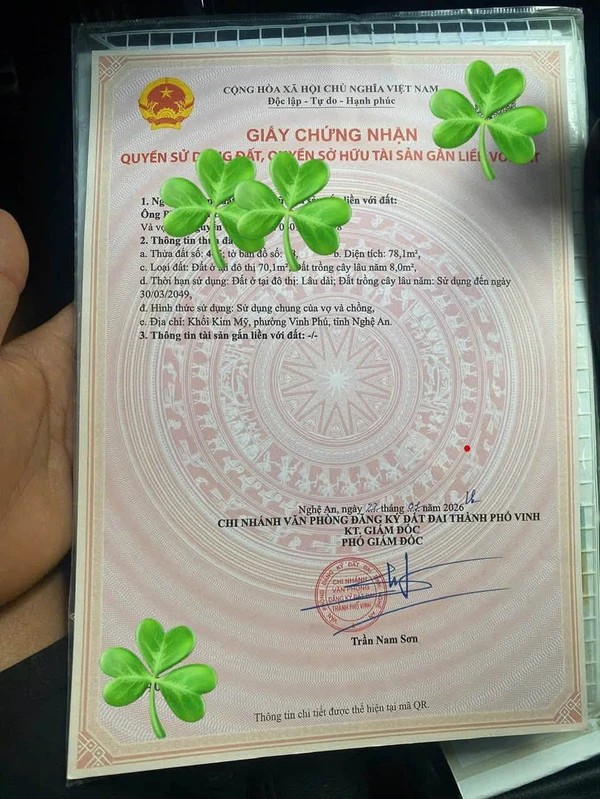 Đất mặt tiền 78m2 Mười Uyển Nghệ An 2,4 tỷ