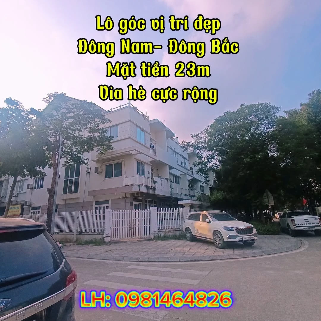 Bán lô góc 144m2 mặt tiền 23m Geleximco 24,5 tỷ - Ảnh 1