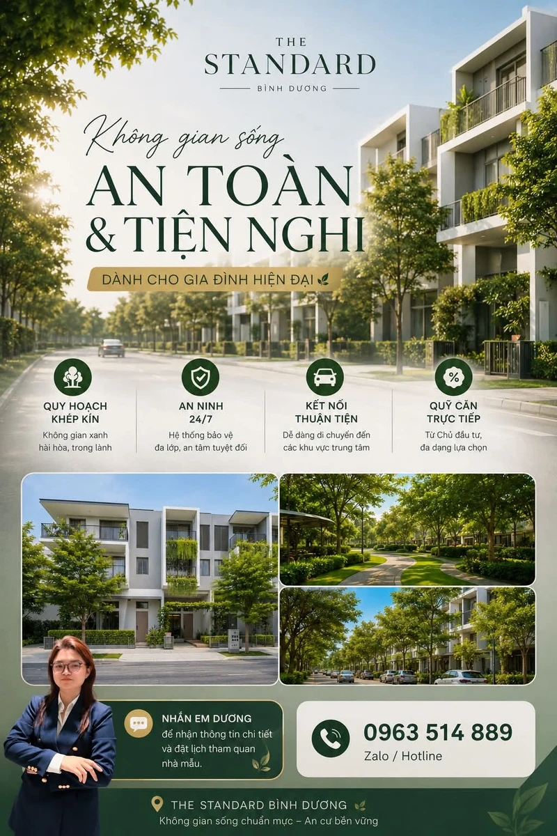 Bán nhà phố The Standard Bình Dương 85m², 3 tỷ 7 - Ảnh 1