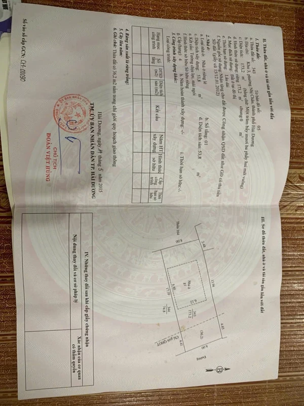 Bán lô đất 173,2 m² mặt tiền Mai Độ Hải Phòng