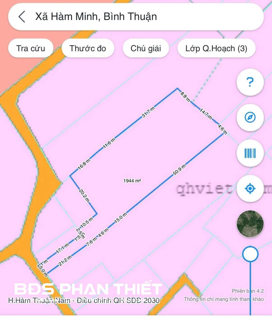 Bán đất Hàm Minh 1.943,5 m² – Bình Thuận - Ảnh thu nhỏ 3