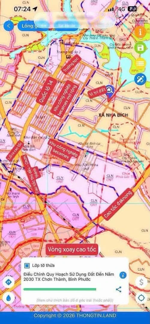 Bán đất 200m² gần QL14, KCN Becamex, Bình Dương 350 triệu - Ảnh thu nhỏ 2