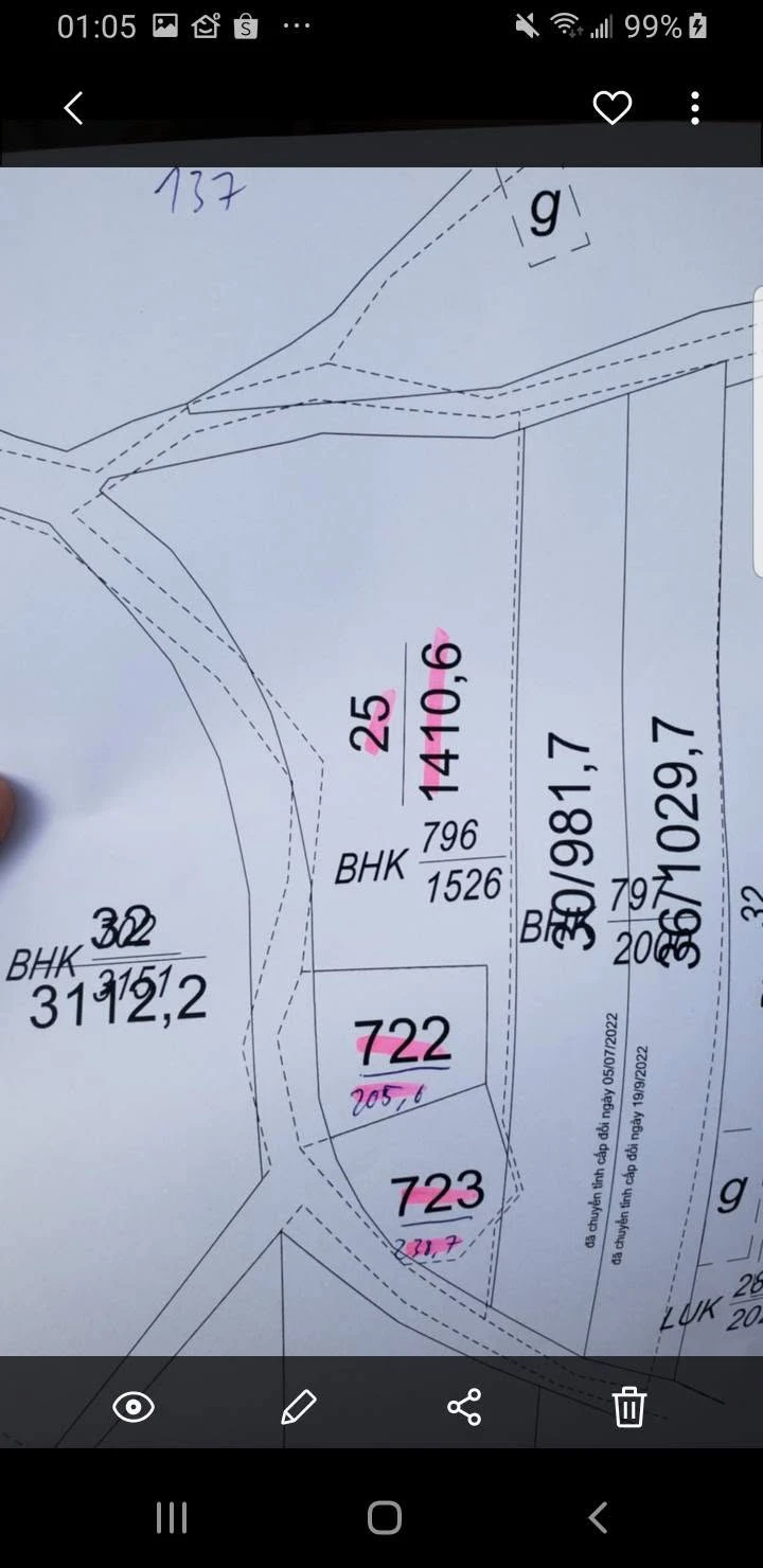 Bán đất 2 mặt tiền 1410m² gần Ngã Sáu Đá Bạc - Ảnh 1