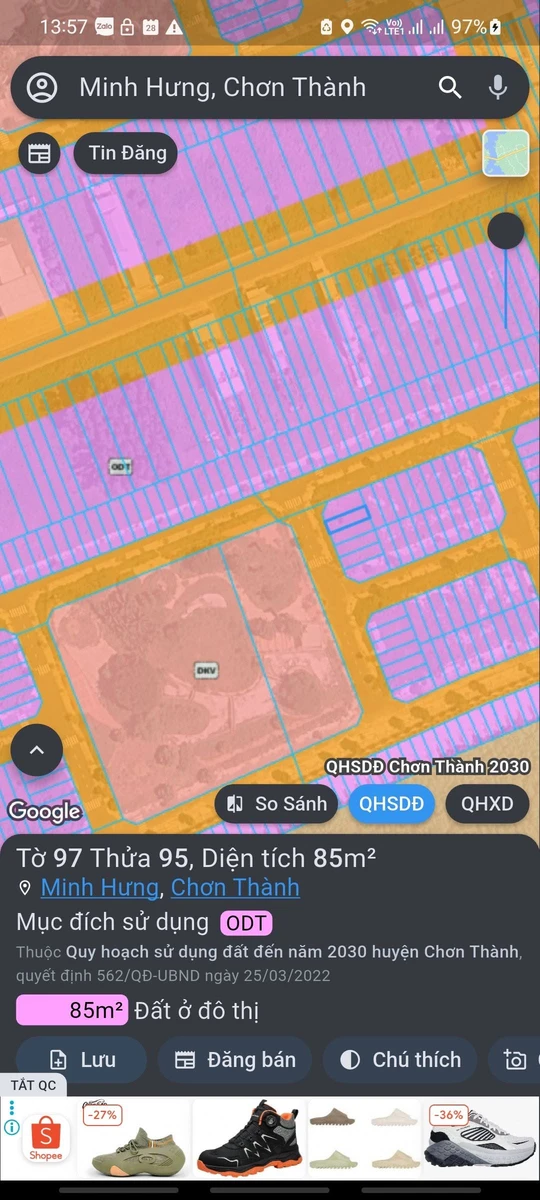 Bán đất 85m2 tại Phúc Hưng Golden 1 giá 1 tỷ 2 - Ảnh 1