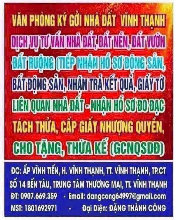 Bán đất thổ cư 100m2 kèm đất ruộng, mặt tiền lộ đal tại Thạnh Mỹ, Vĩnh Thạnh, Cần Thơ - Ảnh thu nhỏ 4