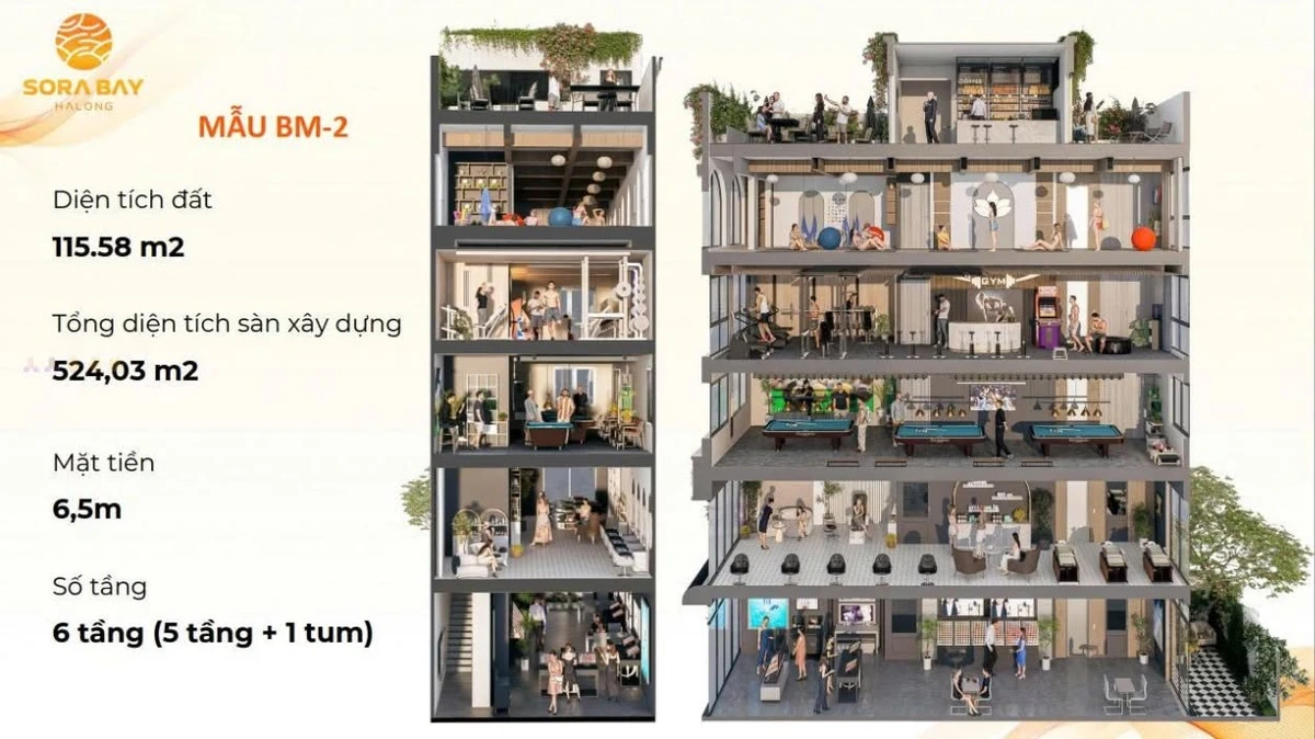 Bán shophouse Sora Bay Hạ Long 100,75m², 6.5 tầng hướng biển - Ảnh thu nhỏ 3