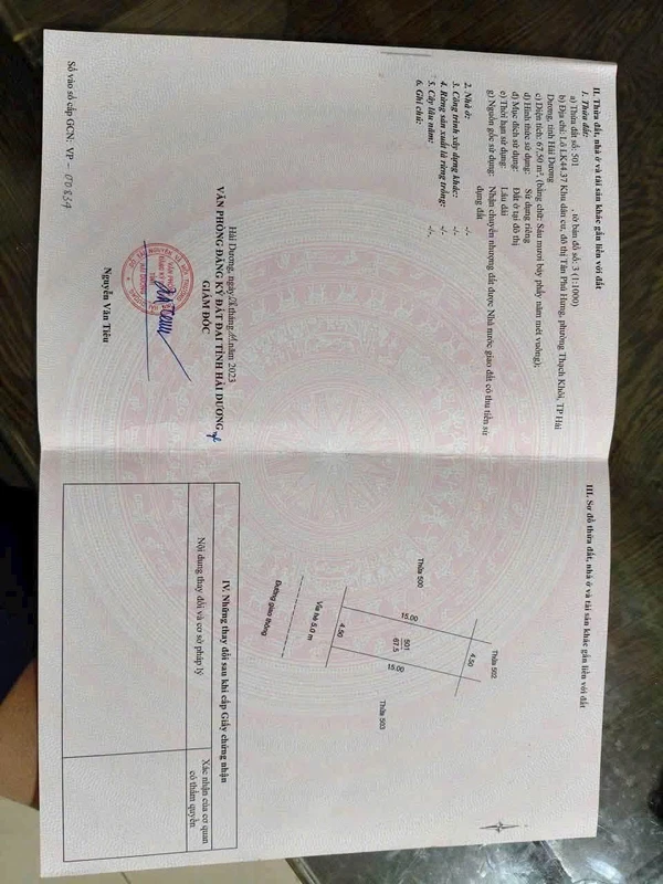 Bán đất nền 67.5m2 KĐT Tân Phú Hưng Hải Phòng