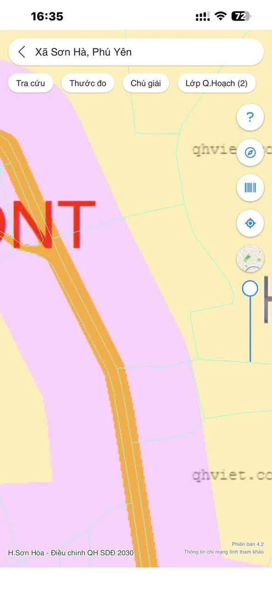 Bán đất Sơn Hòa Đắk Lắk 4000m² mặt tiền 60m - Ảnh thu nhỏ 4