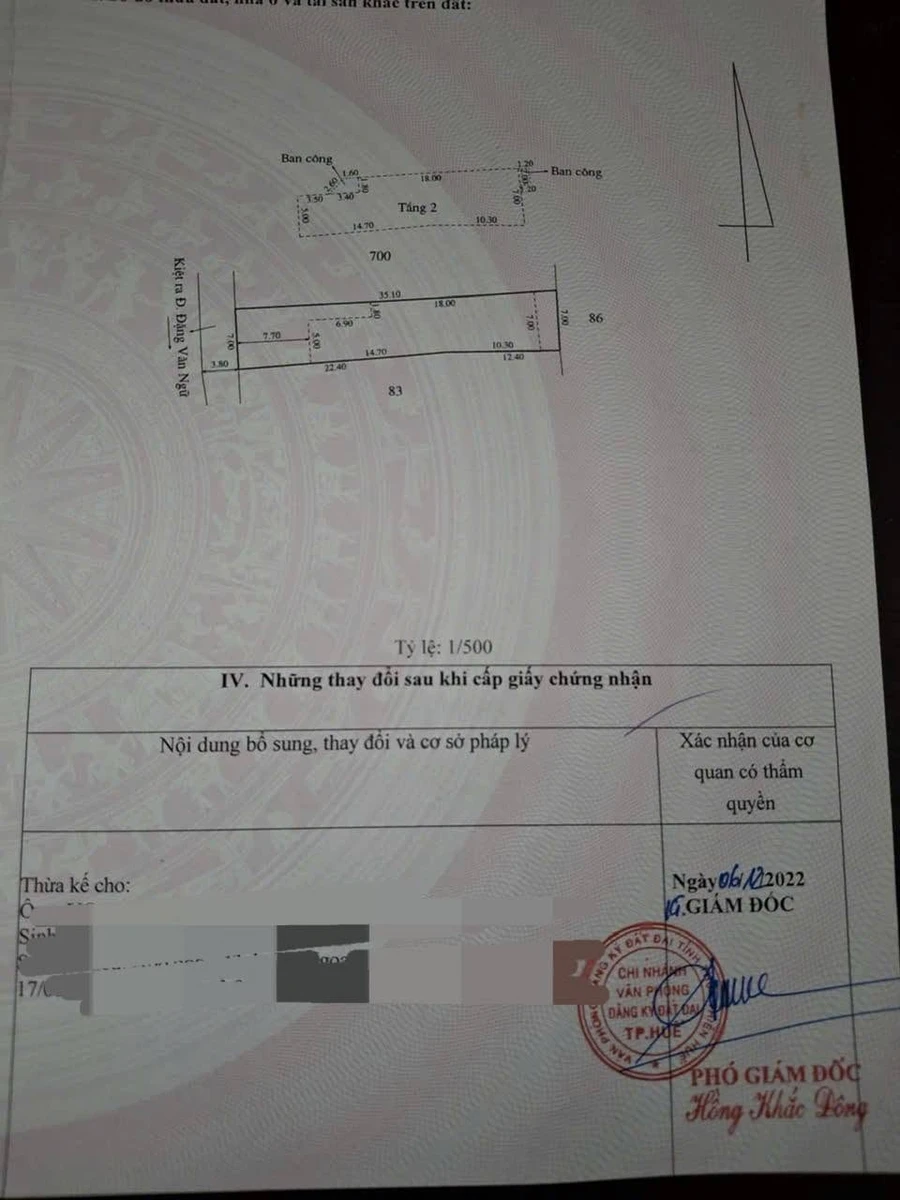Bán biệt thự 232m² Đặng Văn Ngữ, Huế, 6.2 tỷ - Ảnh thu nhỏ 5