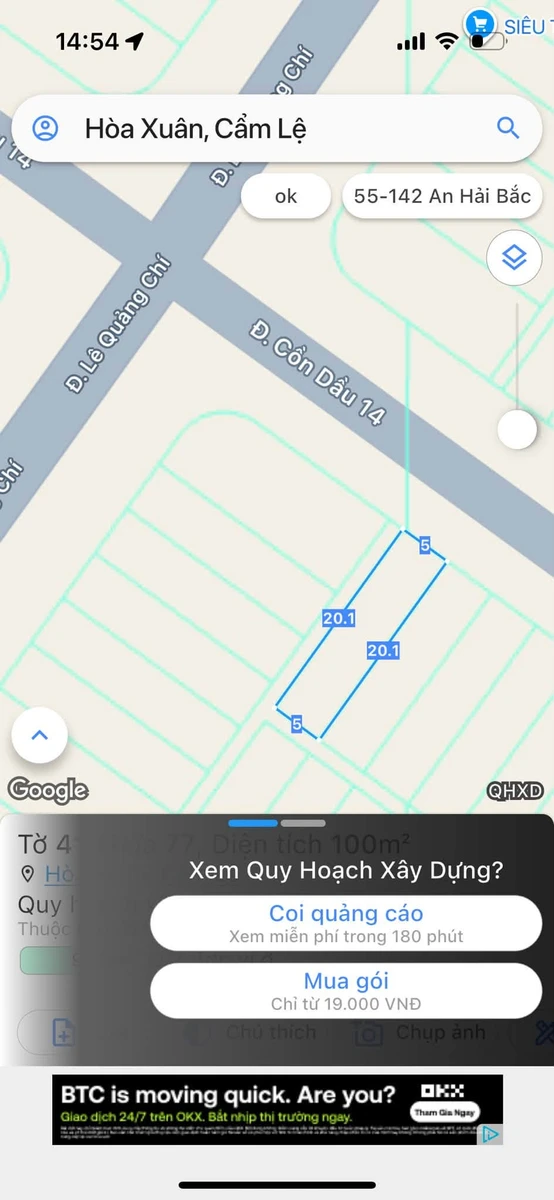 Bán đất 100m² Hòa Xuân, Đà Nẵng, 6,8 tỷ - Ảnh thu nhỏ 2