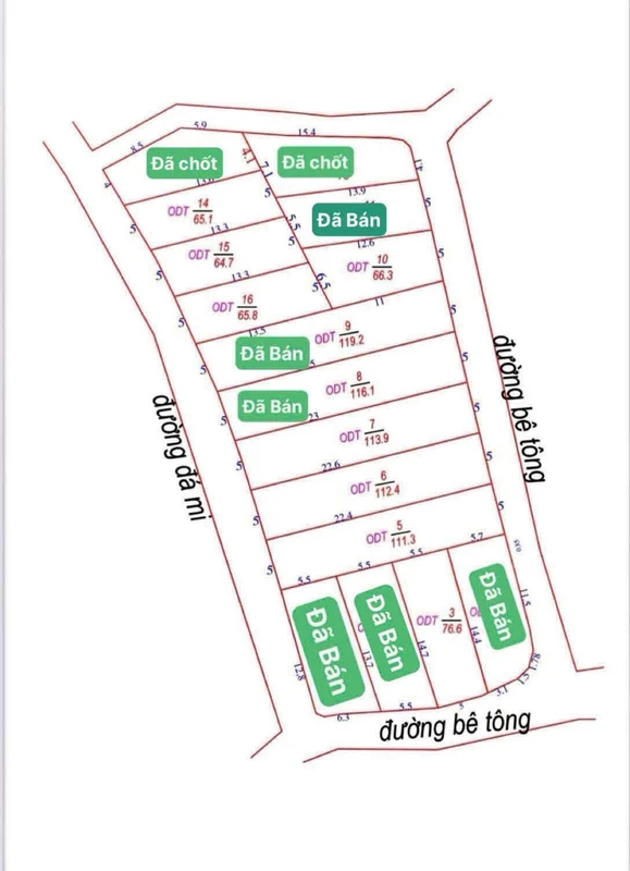 Bán lô đất full thổ cư Phú Diêm Ninh Hoà 64-76m2 giá 289 triệu
