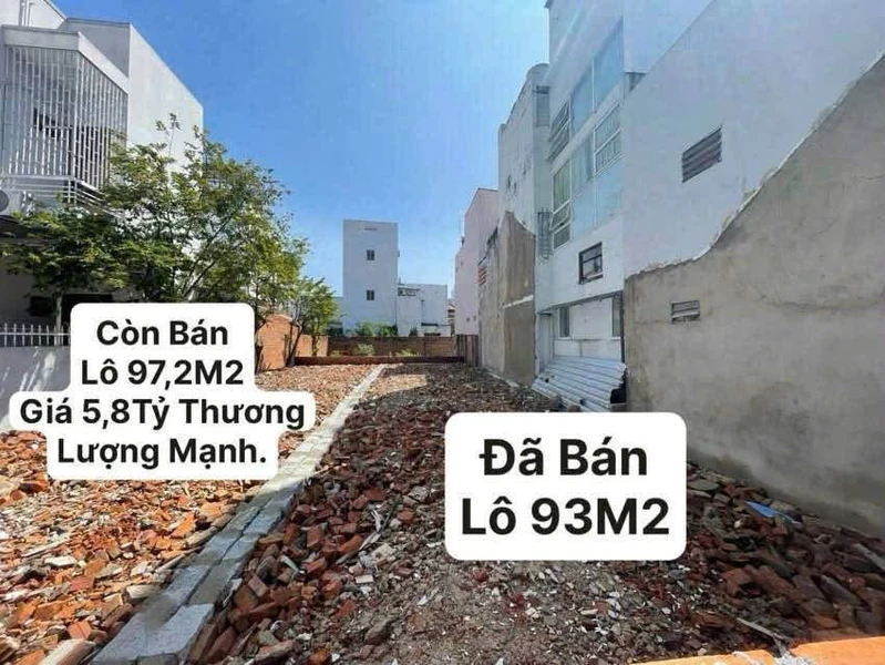 Bán đất hẻm Phú Đức, Nha Trang, 97,2m² gần biển