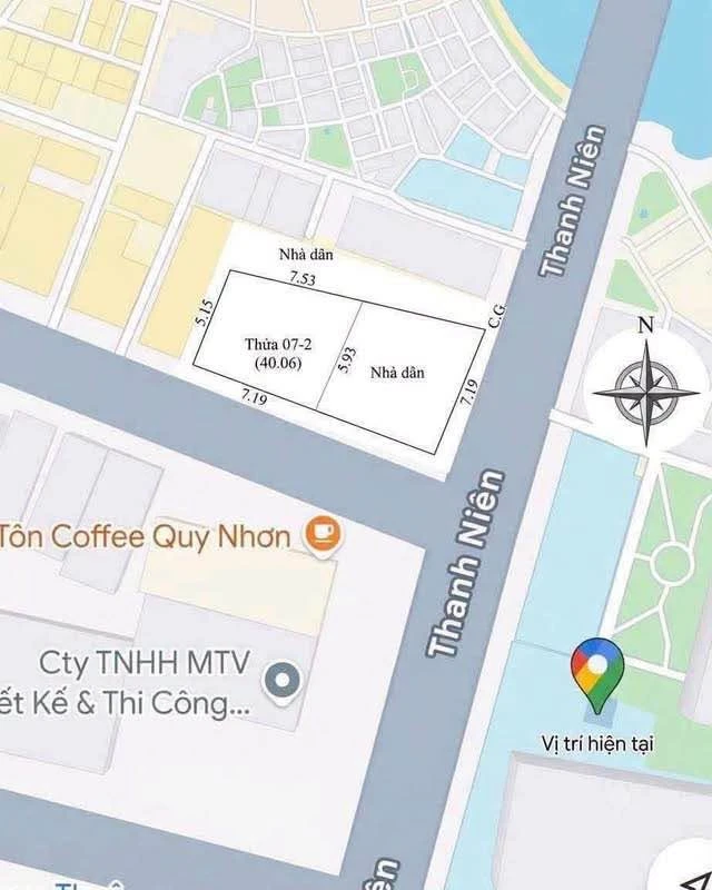 Bán lô đất hẻm Thanh Niên, Quy Nhơn, 40m², 2,5 tỷ - Ảnh thu nhỏ 3