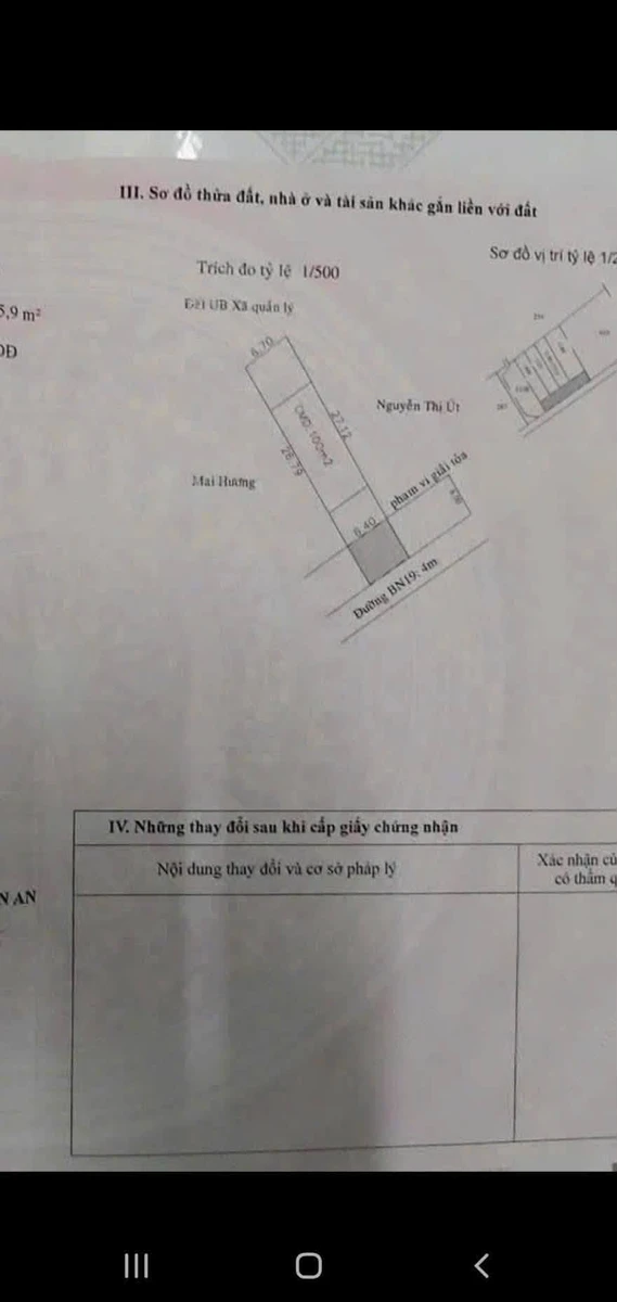 Bán đất mặt tiền Bình Nhâm 145m² - Ảnh 1