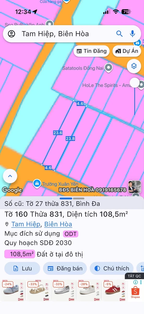 Bán nhà 108m² 3 phòng ngủ Tam Hiệp 4 tỷ - Ảnh thu nhỏ 4