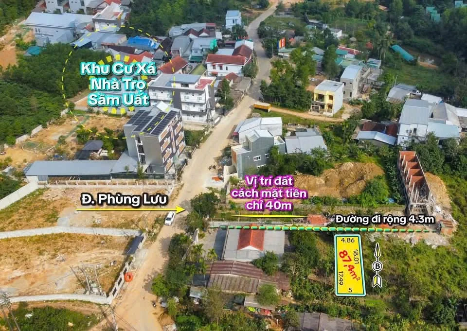 Bán đất 93m² ngang 5m Phùng Lưu, Huế 1,5 tỷ - Ảnh 1
