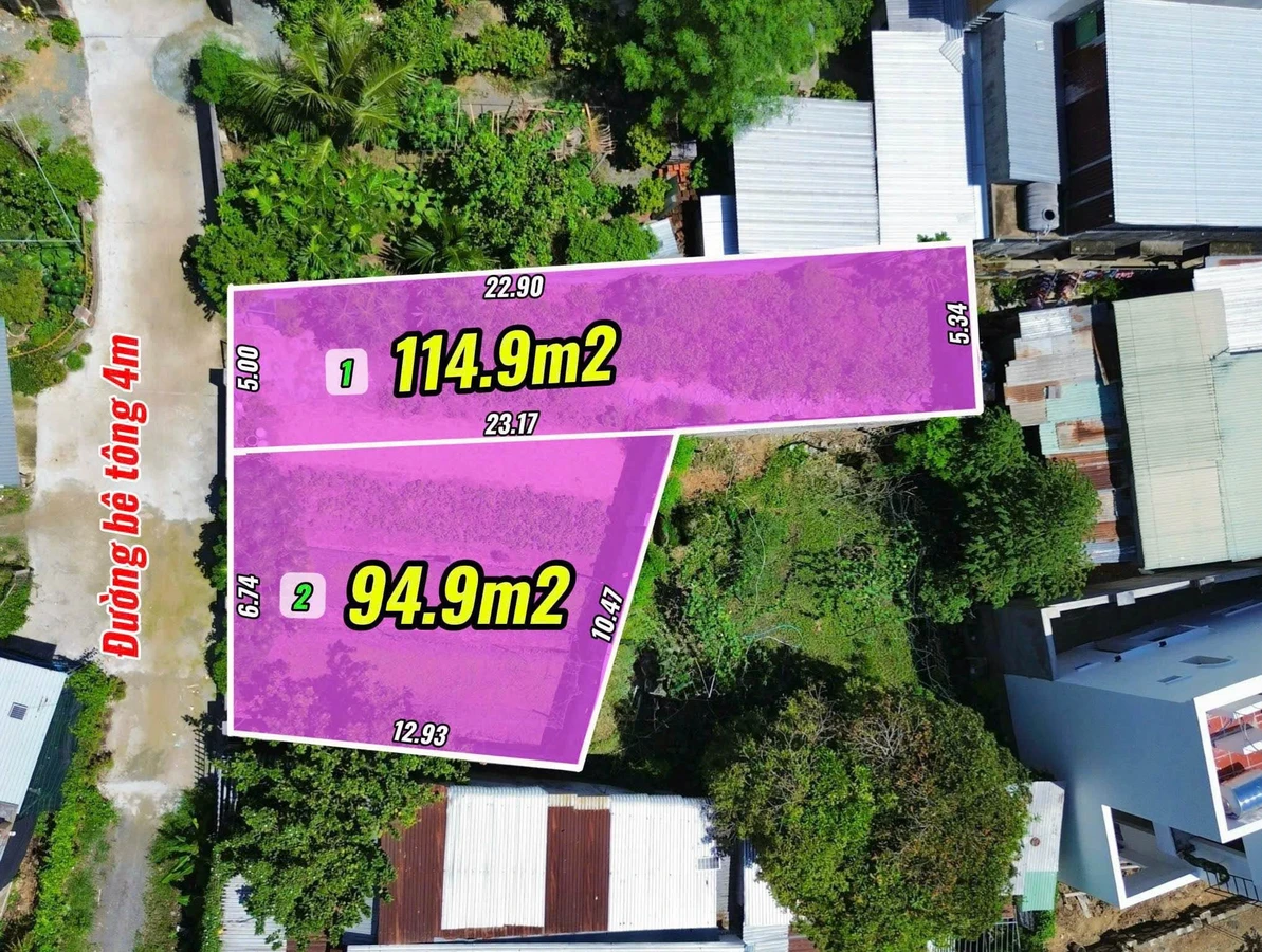 Bán đất Diên Khánh 94.9m² full thổ cư gần Võ Nguyên Giáp - Ảnh 1