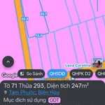 Bán đất lô góc 2 mặt tiền 10x22m khu Sado, phường Tam Phước, Đồng Nai - Ảnh thu nhỏ 1