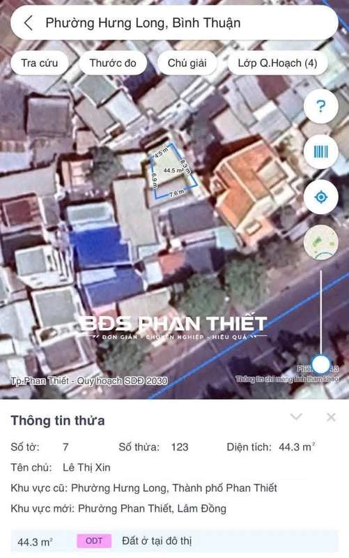 Bán nhà lô góc mặt tiền Phan Thiết 46m² - 1.6 tỷ