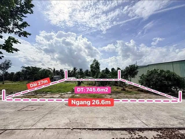 Bán đất Phú Khương, Bến Tre 745m² sổ hồng riêng - Ảnh thu nhỏ 3