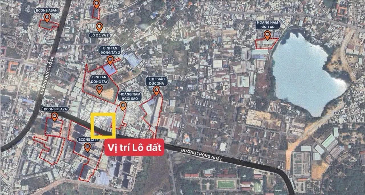 Bán quỹ đất 1.539m² mặt tiền Thống Nhất Dĩ An 55 tỷ - Ảnh 1