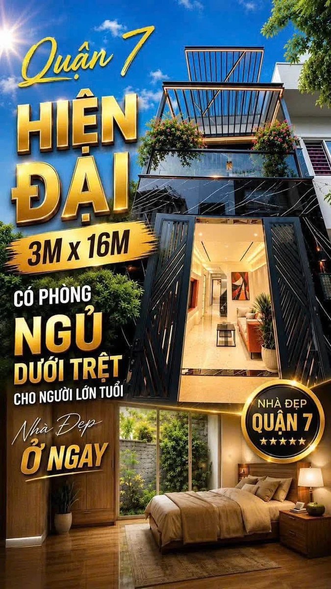 Bán nhà 2 lầu 3PN 4WC sân thượng 48m² Huỳnh Tấn Phát Quận 7 - 5.7 tỷ - Ảnh thu nhỏ 2