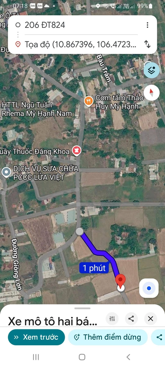 Bán đất 2 lô 1000m² Mỹ Hạnh Nam, Hóc Môn - 3 tỷ 800 triệu - Ảnh thu nhỏ 3