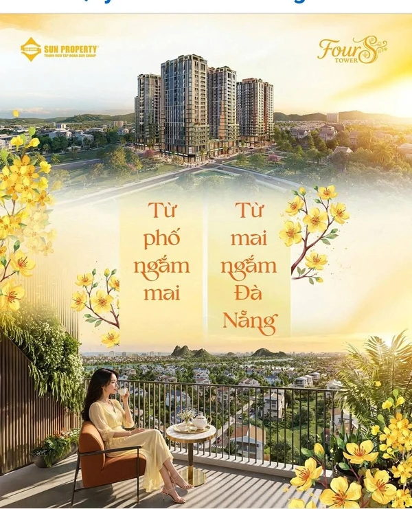 Bán căn hộ 1PN+ Fours Tower 45,2m² giá từ 2,332 tỷ tại Đà Nẵng