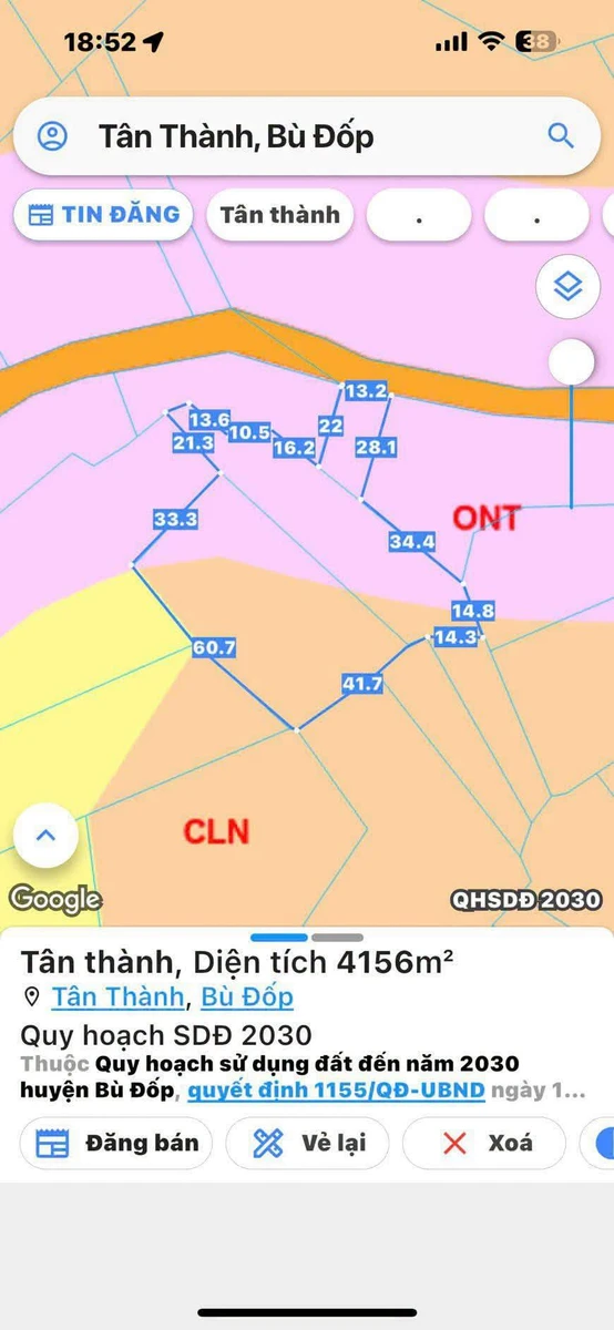 Bán đất 400m² mặt tiền Bù Đốp, Bình Phước - 570 triệu - Ảnh 1