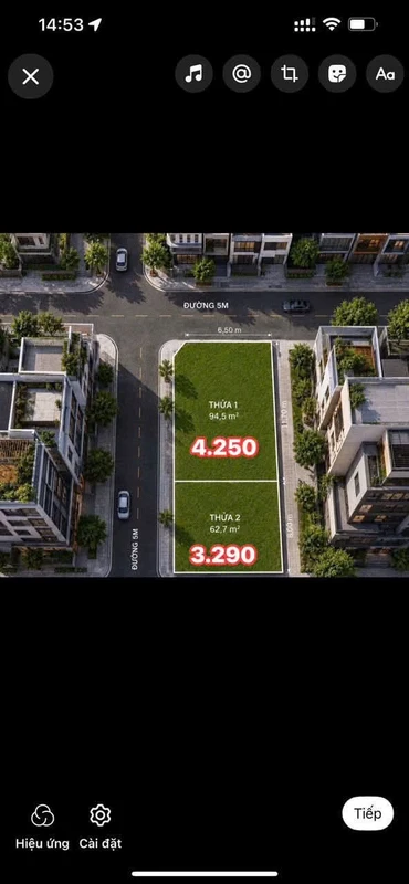 Bán 2 lô đất Phạm Văn Thuận, Biên Hòa, 94,5m² và 62,7m²