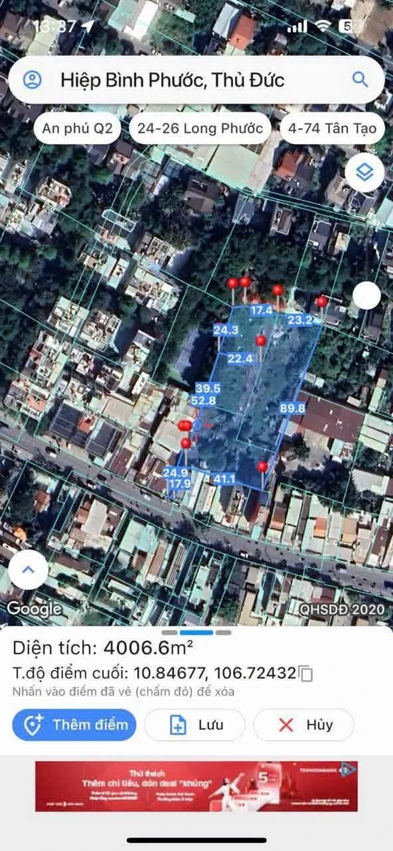 Bán đất nền Hiệp Bình 3600m2, mặt tiền đường Hiệp Bình - Ảnh thu nhỏ 2