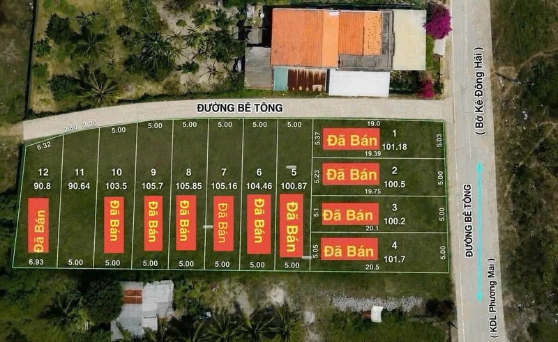 Bán đất Đông Hải 91 m2, 1 tỷ