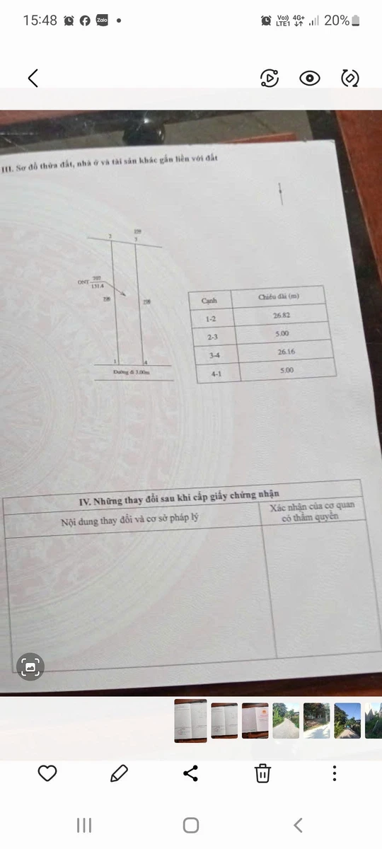 Bán lô đất Cộng Hoà 130m² hướng Nam - Ảnh 1