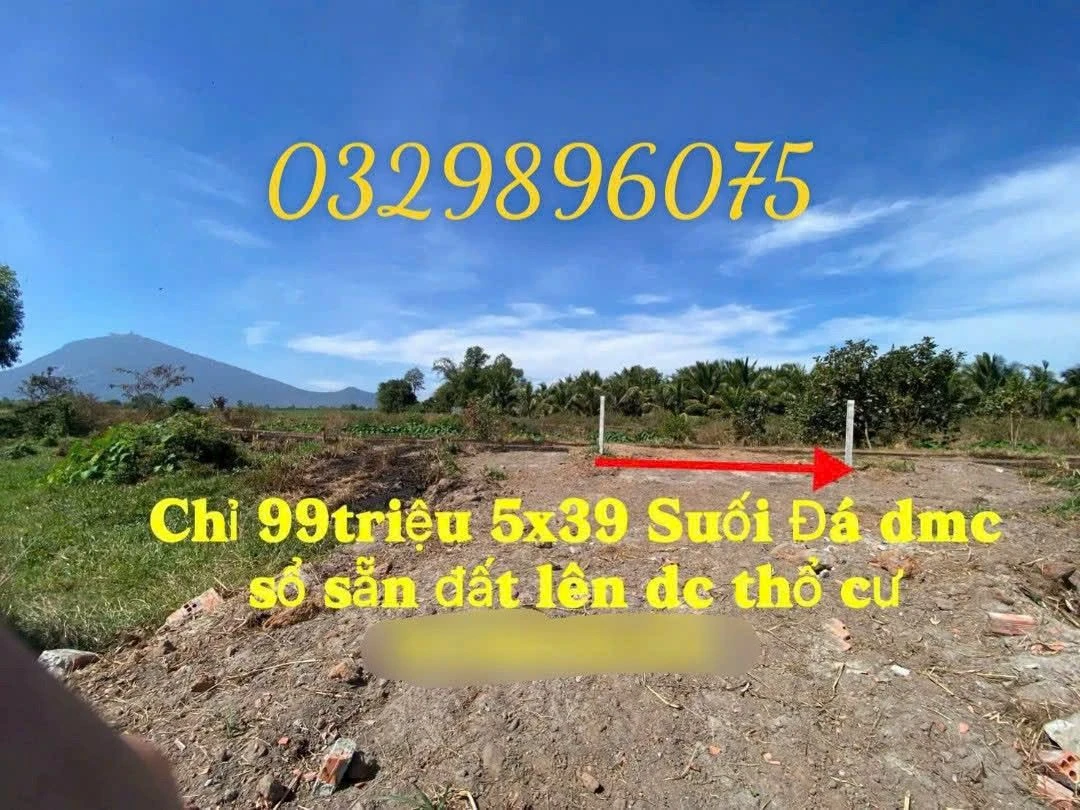 Bán đất nền 195m² tại Suối Đá DMC, Bình Dương, 99 triệu - Ảnh 1