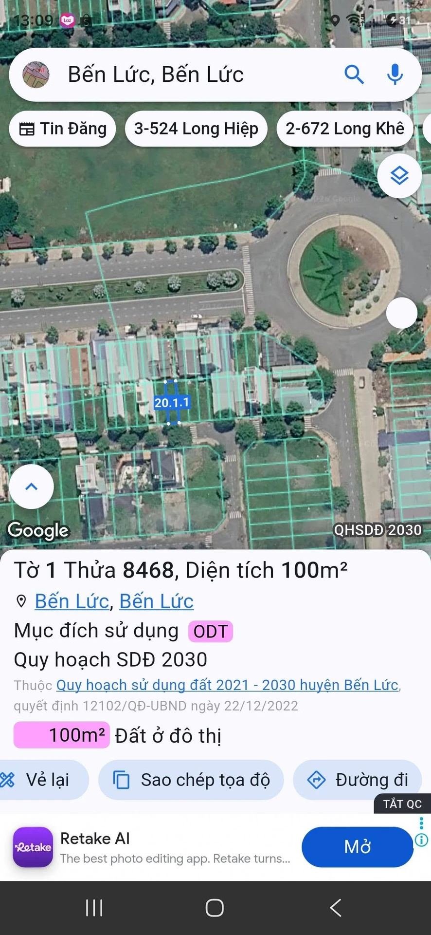 Bán đất thổ cư 100 m² Tân Thuận Bến Lức Long An - Ảnh 1
