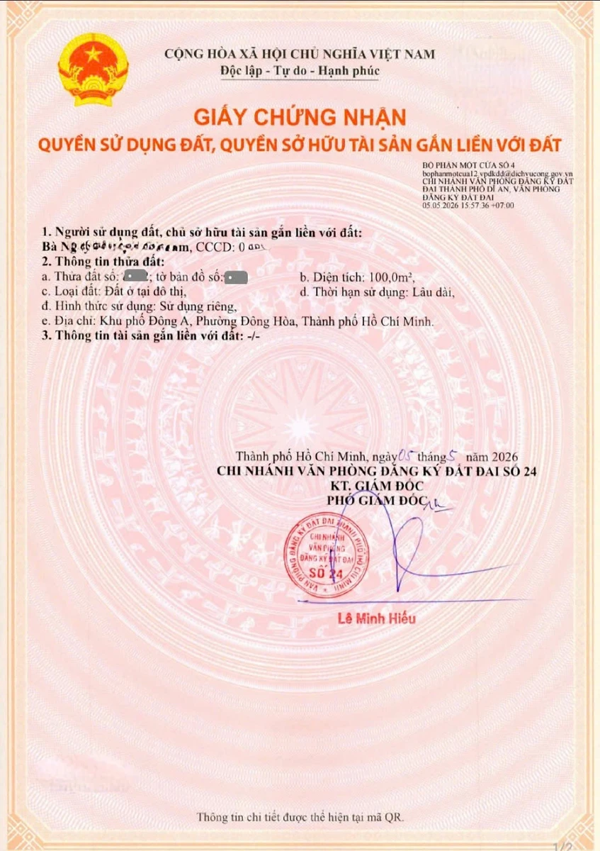 Bán đất 100m² xây tự do Dĩ An 4 tỷ 550 - Ảnh thu nhỏ 5
