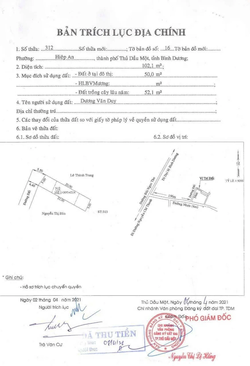 Bán đất 5x20 đường nhánh Bùi Ngọc Thu, phường Hiệp An, Thủ Dầu Một, giá 1,58 tỷ - Ảnh thu nhỏ 5