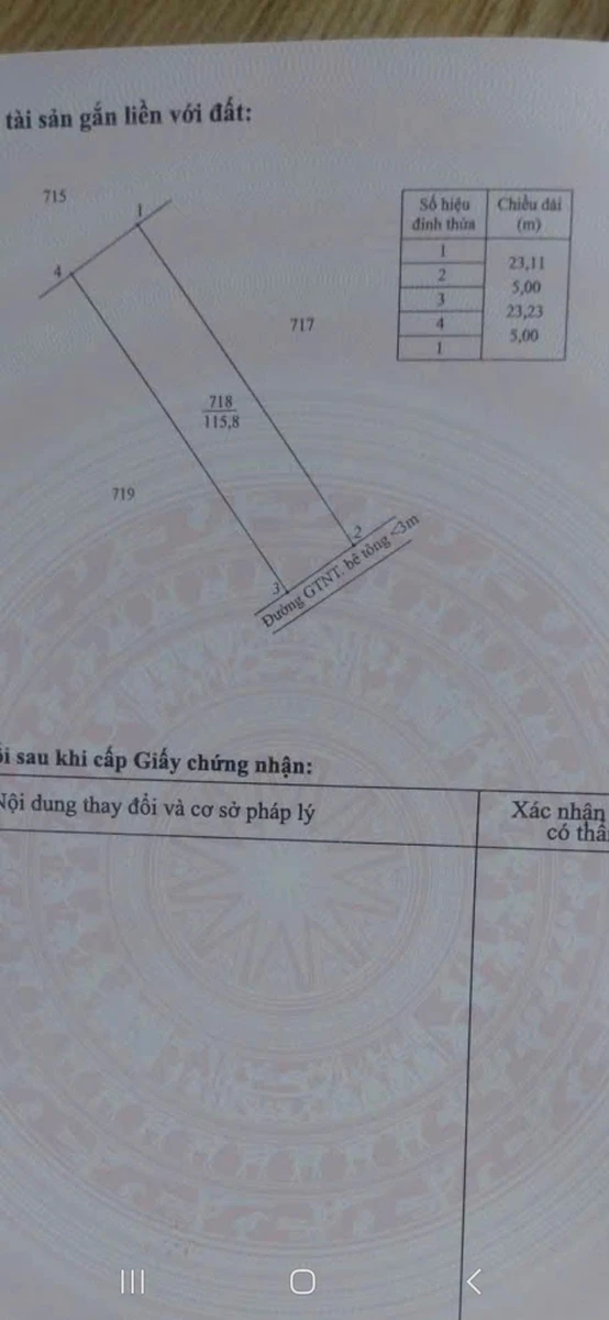 Bán lô đất thô 5x23m, 250 triệu tại Tây Ninh - Ảnh 1