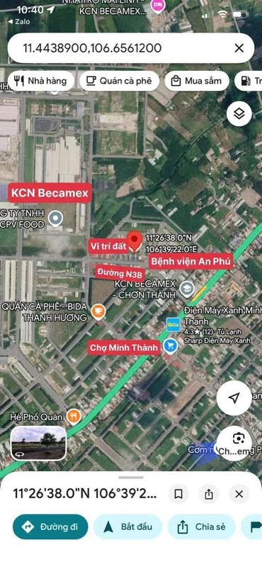 Bán 4 lô đất xây trọ 150m² Becamex 900 triệu